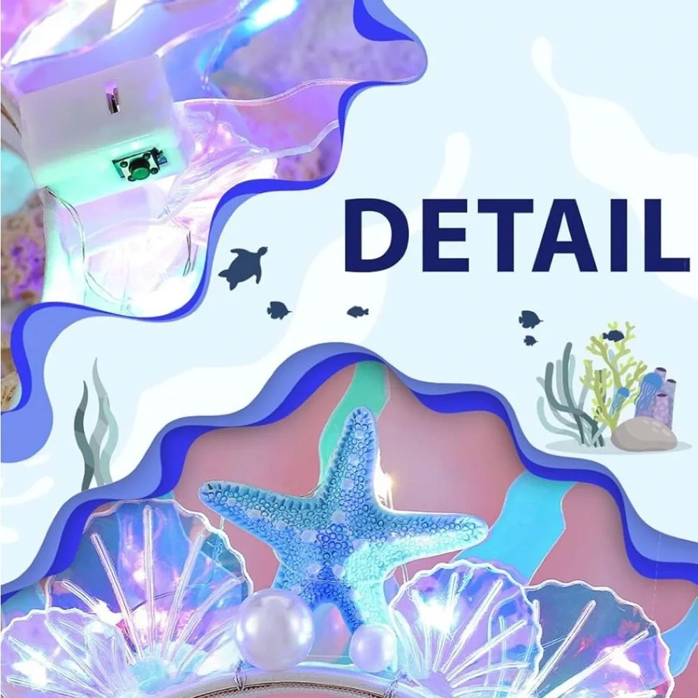 Zoestar Light-Up Starfish Headband